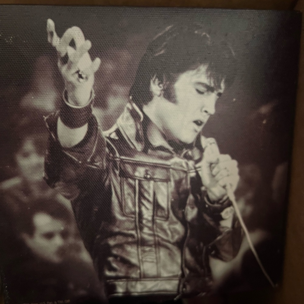 Vintage Style Leather Jacket Canvas Art